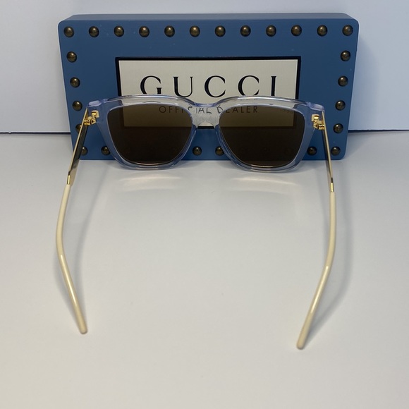 New - GUCCI Gold Square Unisex Sunglasses
GG0976S 004 56 - Picture 8 of 15